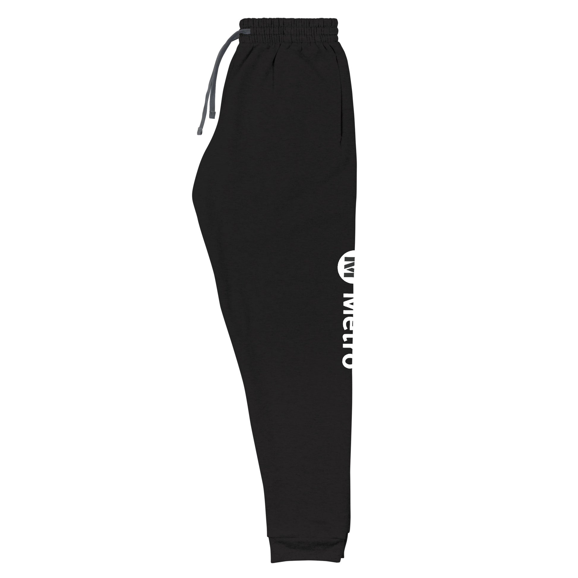 Metro Logo Black Joggers - Metro Shop