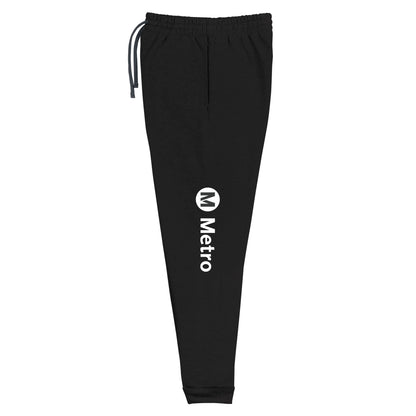 Metro Logo Black Joggers - Metro Shop