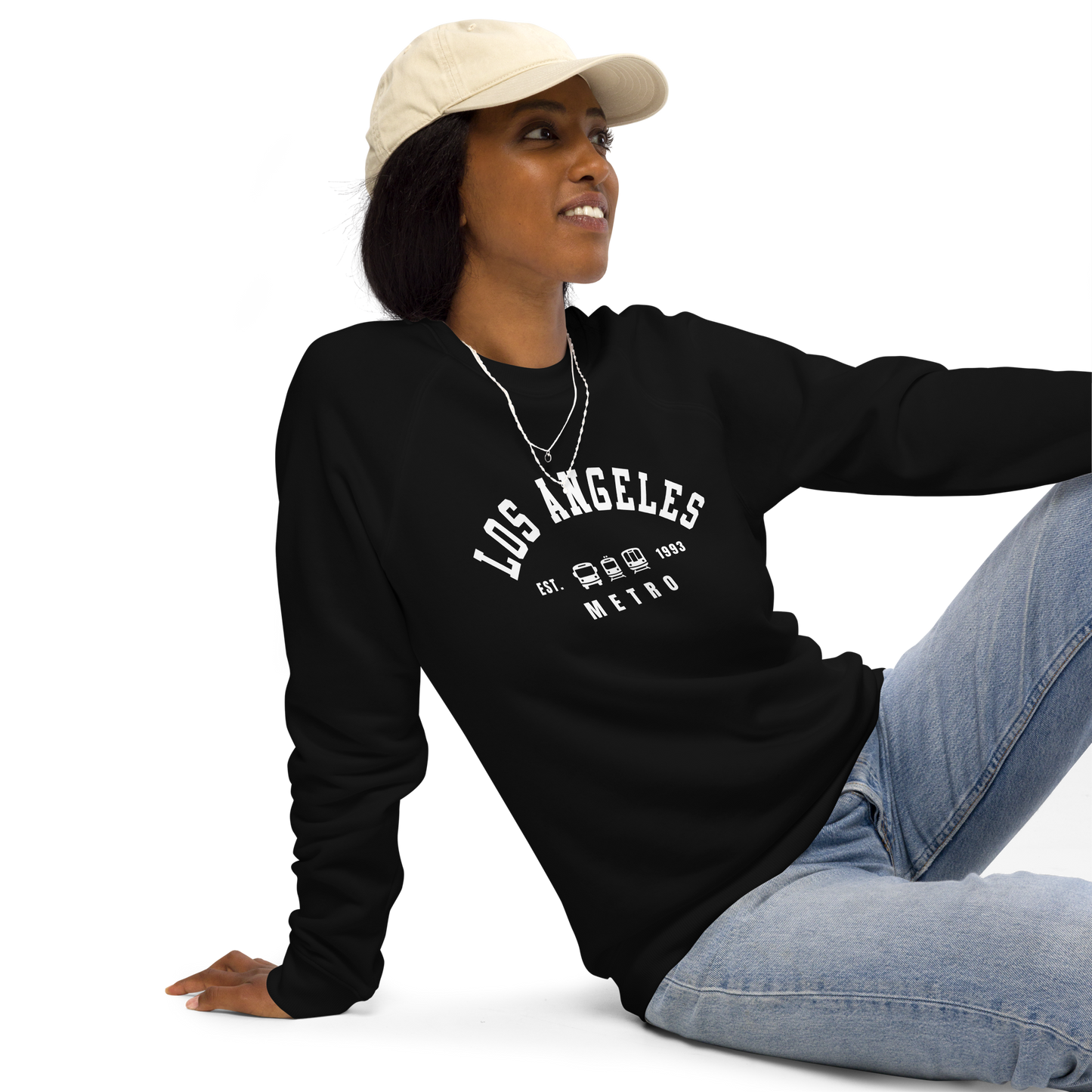 Varsity Unisex Organic Raglan Sweatshirt