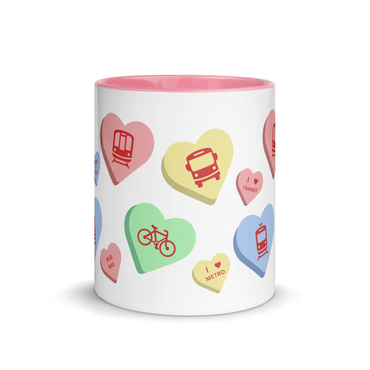 Multimodal Transit Hearts Mug