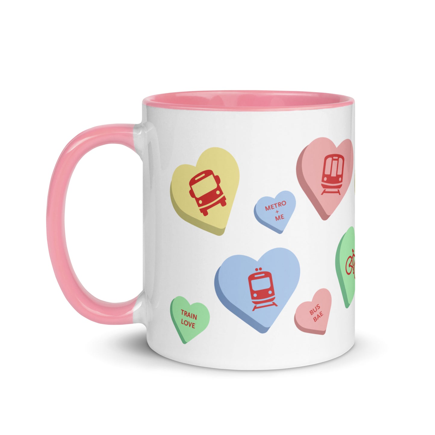 Multimodal Transit Hearts Mug