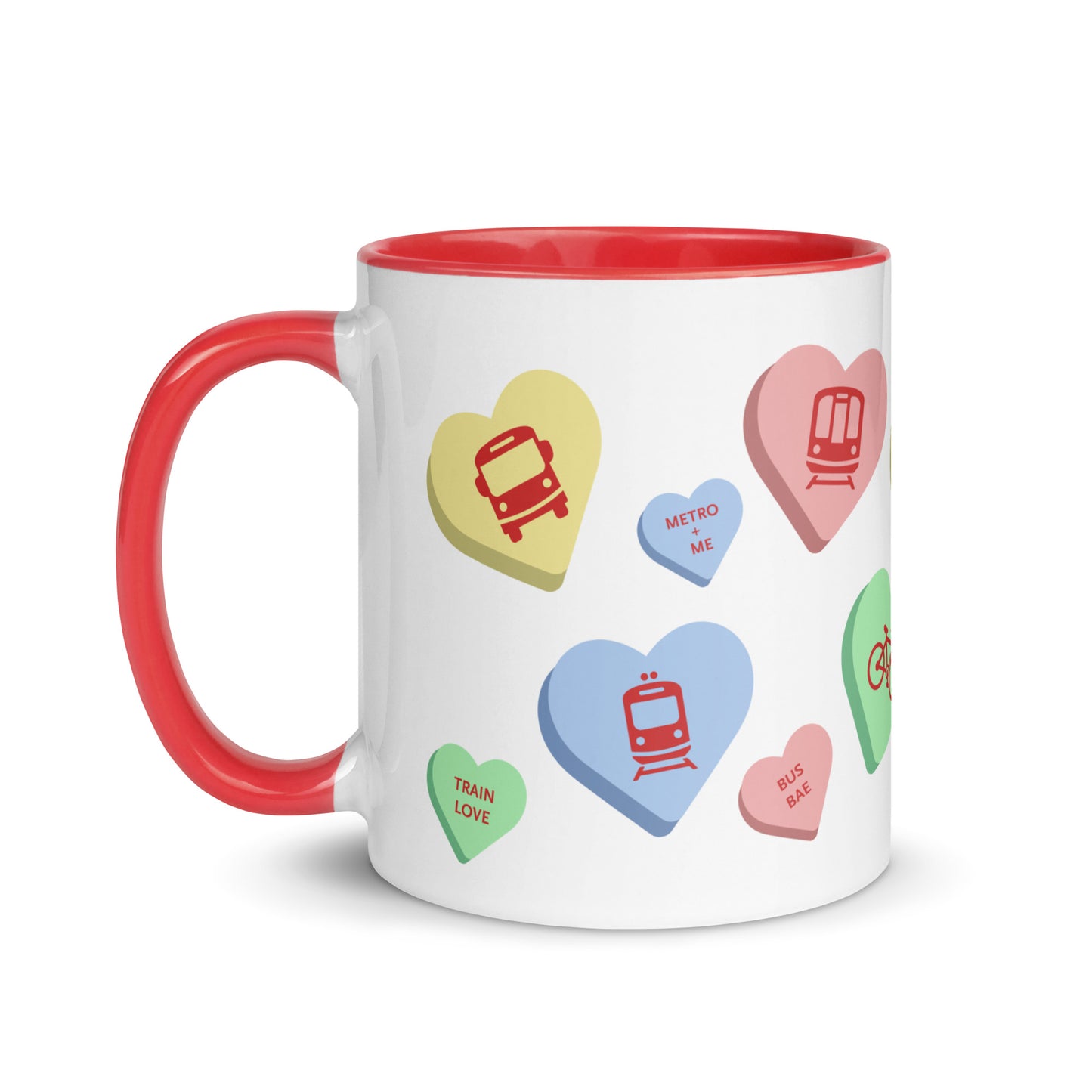 Multimodal Transit Hearts Mug