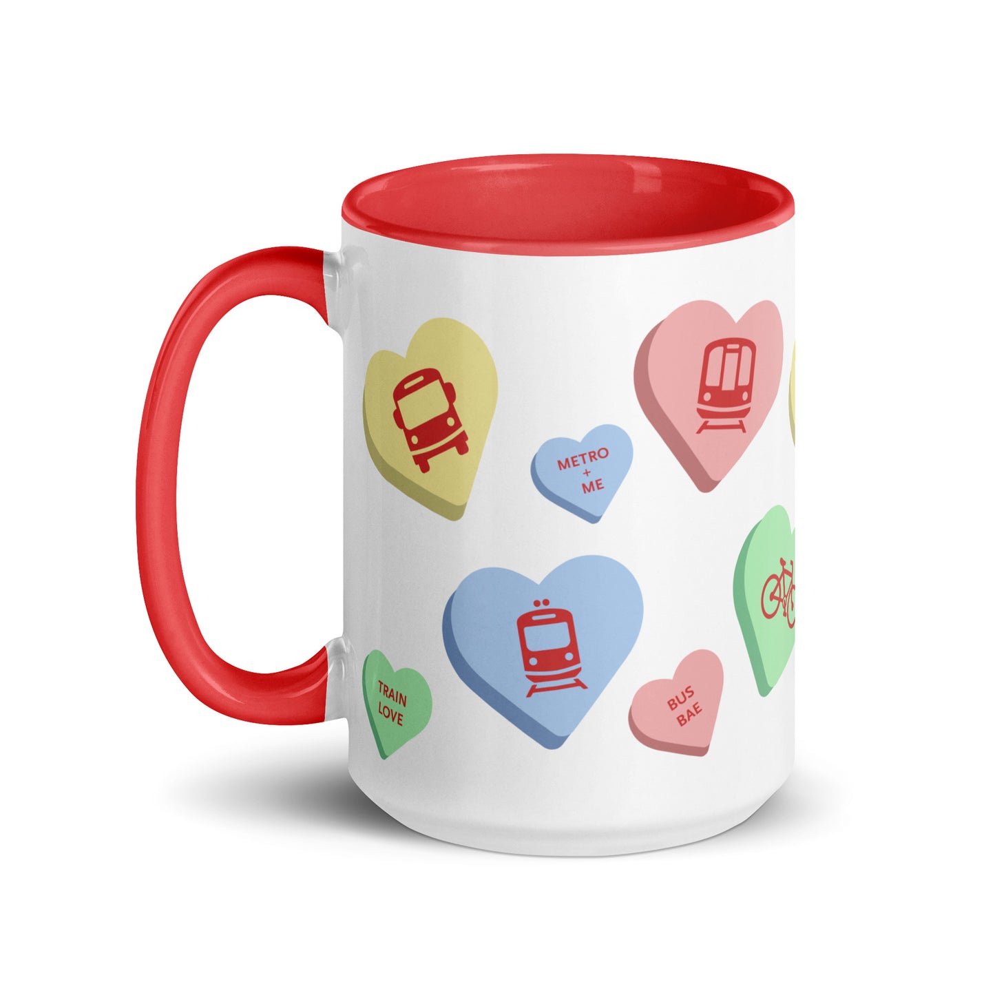 Multimodal Transit Hearts Mug