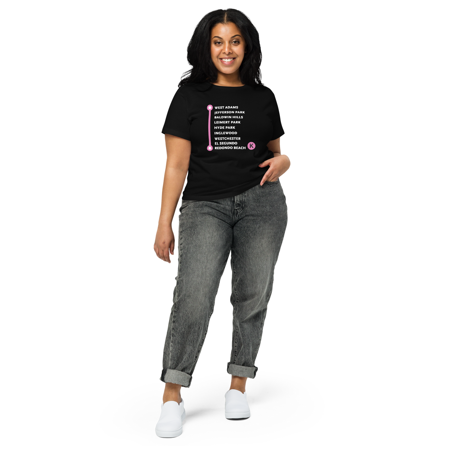 K Line Neighborhoods Women’s High-Waisted T-Shirt