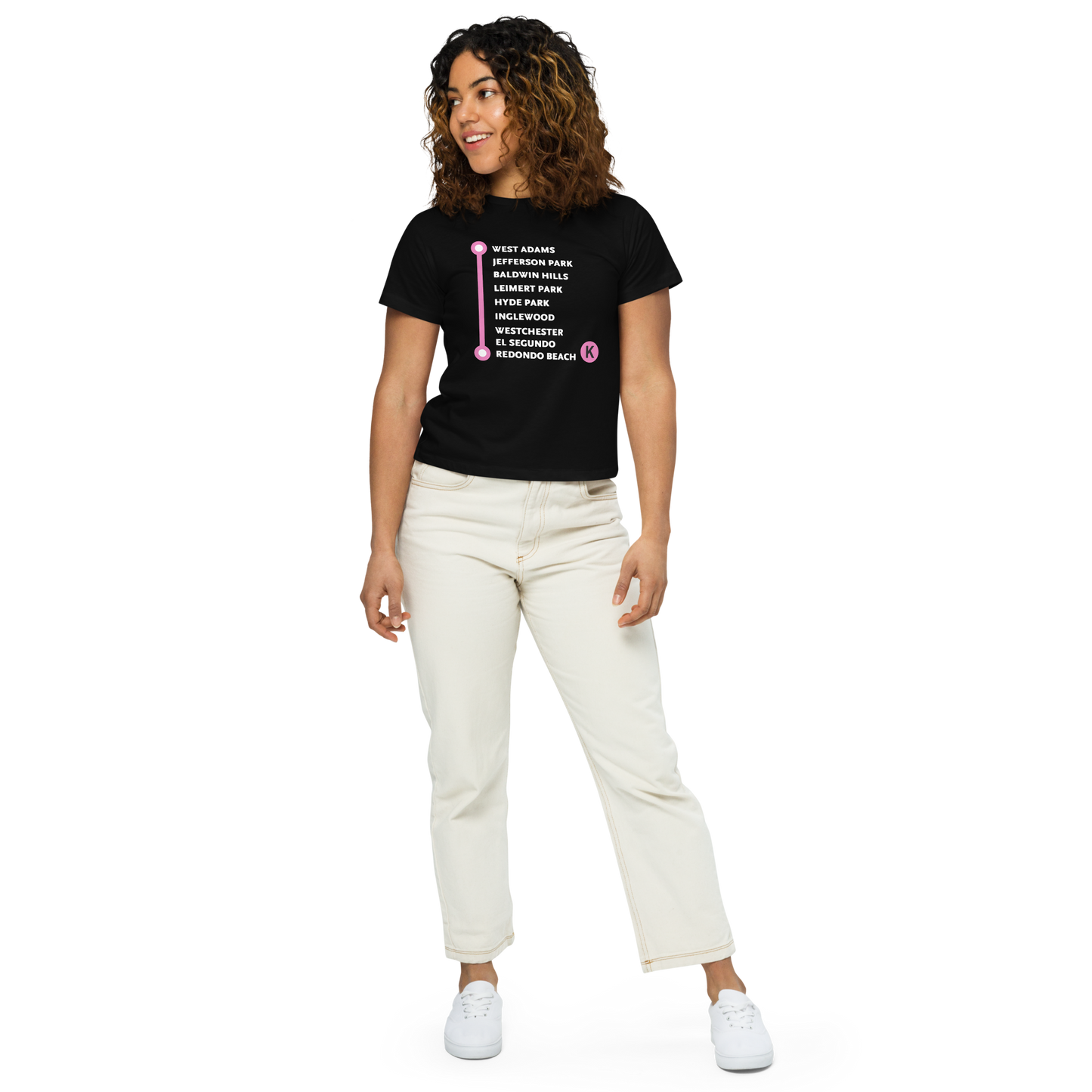K Line Neighborhoods Women’s High-Waisted T-Shirt