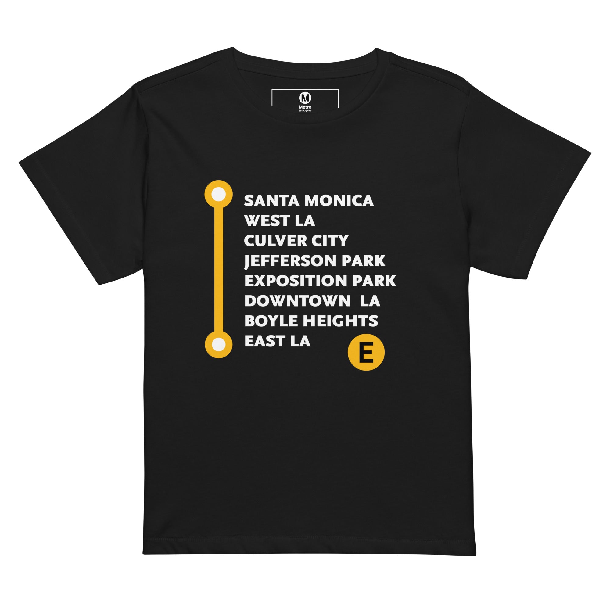 【公式】アクセサリーの激安通販 Los Angeles Metro E Line Neighborhoods Crop T-Shirt – Metro Shop トップス