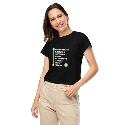 C Line Neighborhoods Women’s High-Waisted T-shirt