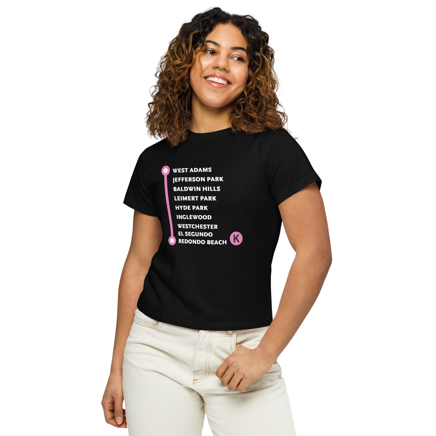 K Line Neighborhoods Women’s High-Waisted T-Shirt