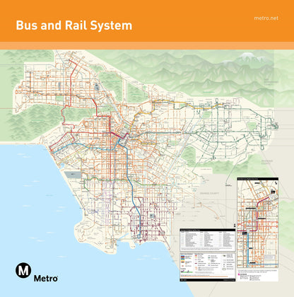 Los Angeles Metro Original Station Map Poster