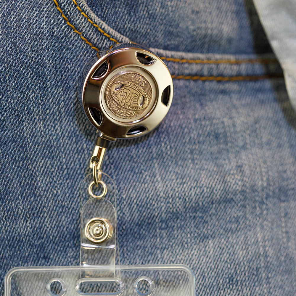 Vintage Transit Token Badge Holder