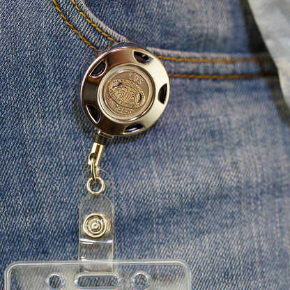 Vintage Transit Token Badge Holder