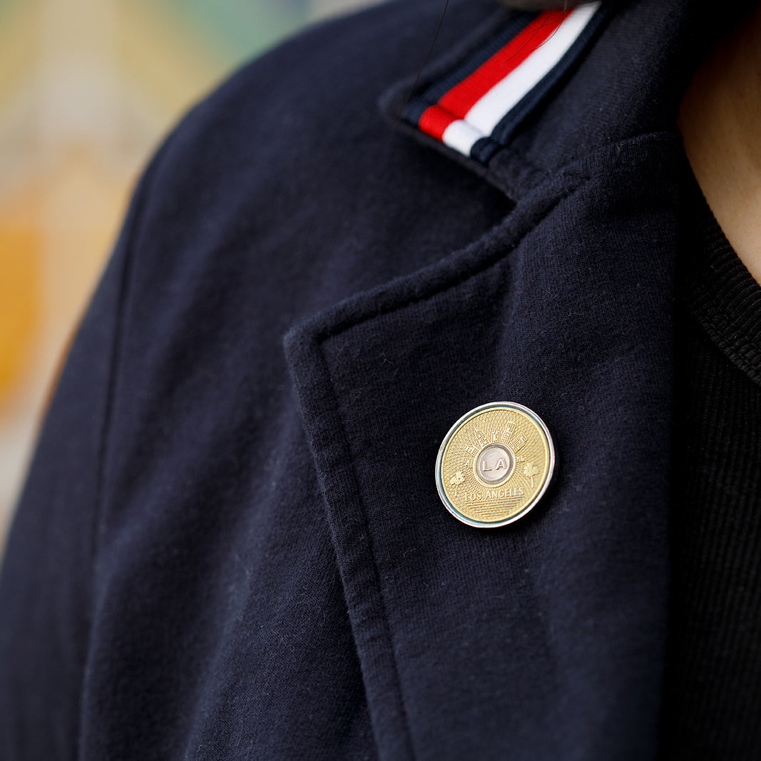 Old-School Transit Token Lapel Pin