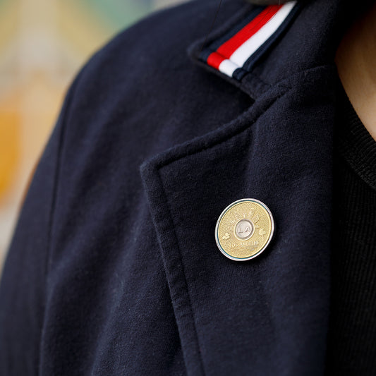 Old-School Transit Token Lapel Pin