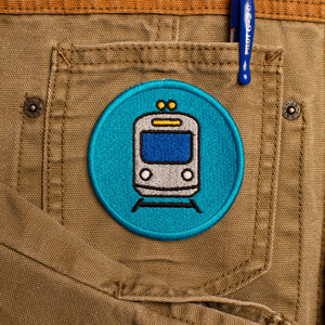Bus and Rail Embroidered Patches