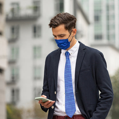 Metro Blue Icons Neck Tie