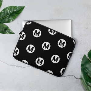 Metro Logo Pattern Laptop Sleeve