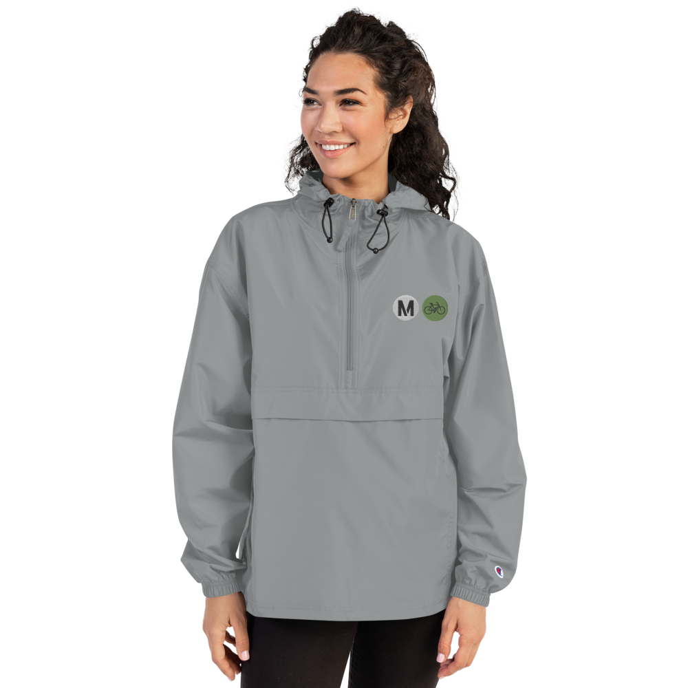 Metro Bike Embroidered Champion Women's Packable Jacket - Metro Shop