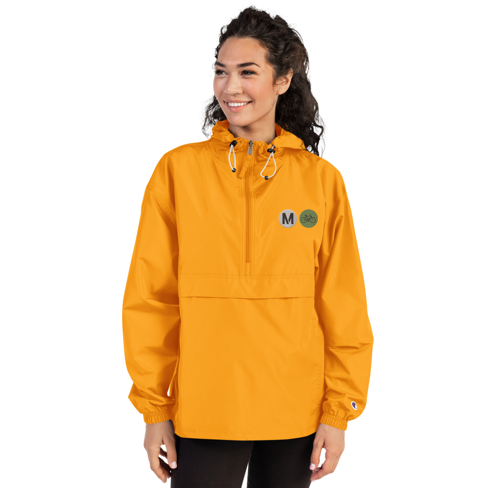 Metro Bike Embroidered Champion Women's Packable Jacket - Metro Shop