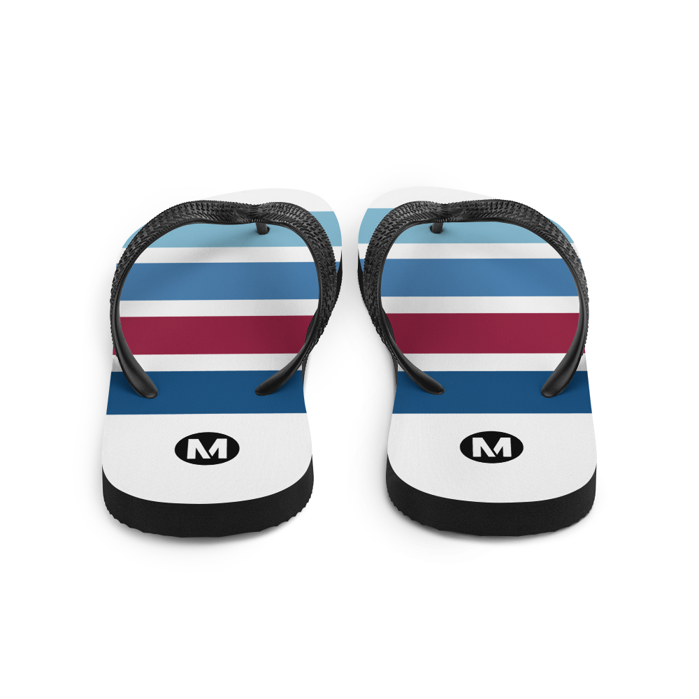 Blue Line Vintage Flip-Flops - Metro Shop