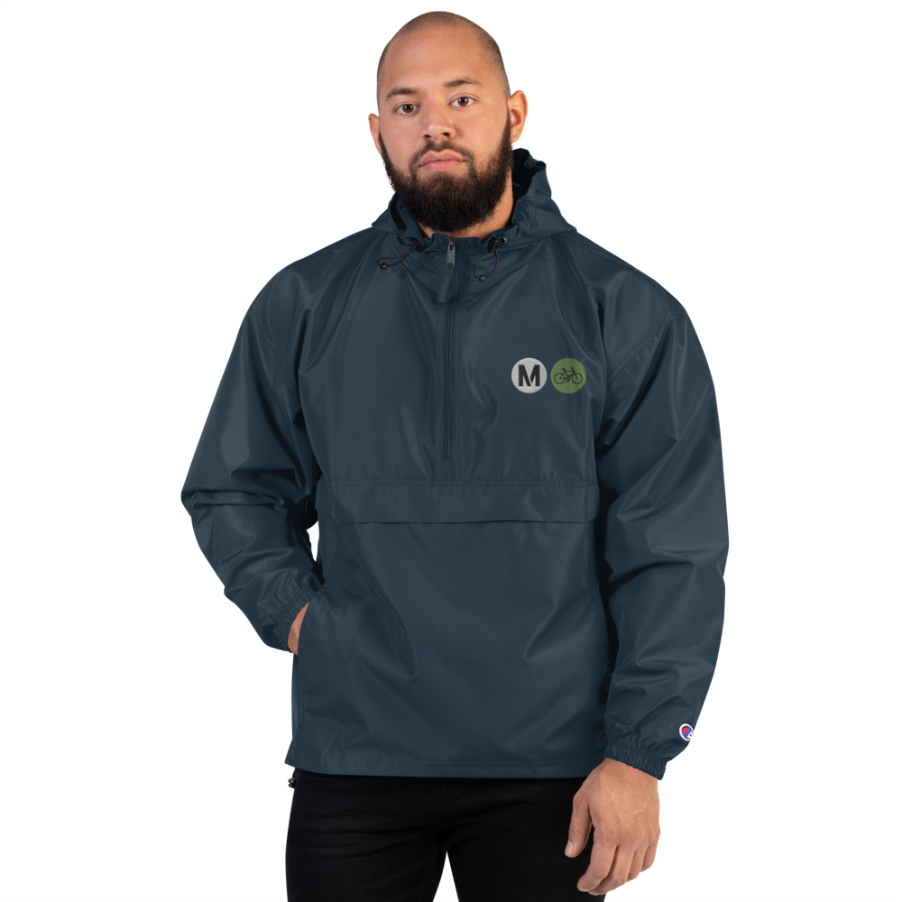 Metro Bike Embroidered Champion Men's Packable Jacket - Metro Shop