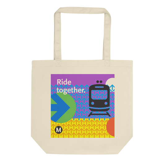 Ride Together Cotton Eco Tote Bag - Metro Shop