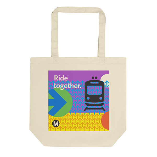 Ride Together Cotton Eco Tote Bag - Metro Shop