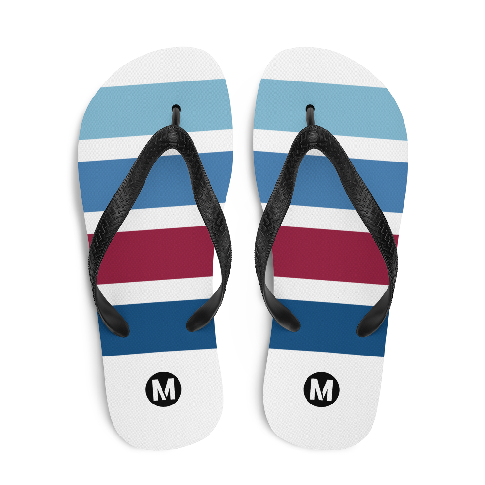 Blue Line Vintage Flip-Flops - Metro Shop