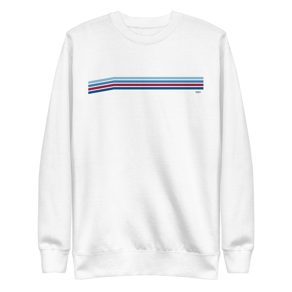 Retro Blue Line Premium Sweatshirt